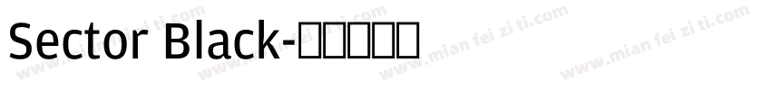 Sector Black字体转换
